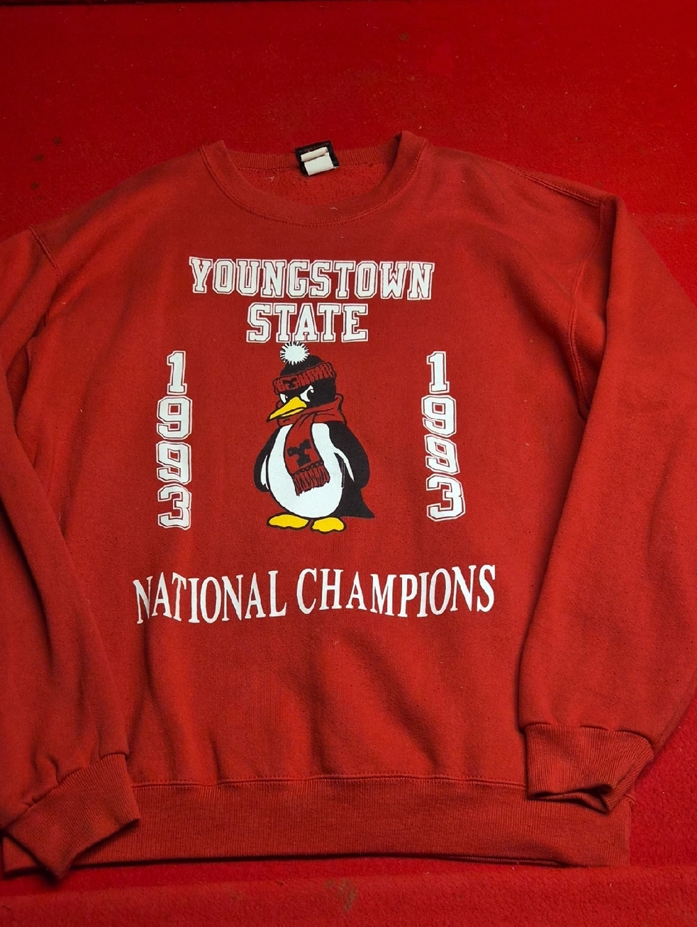 Red National Champions Crewneck Sweatshirt